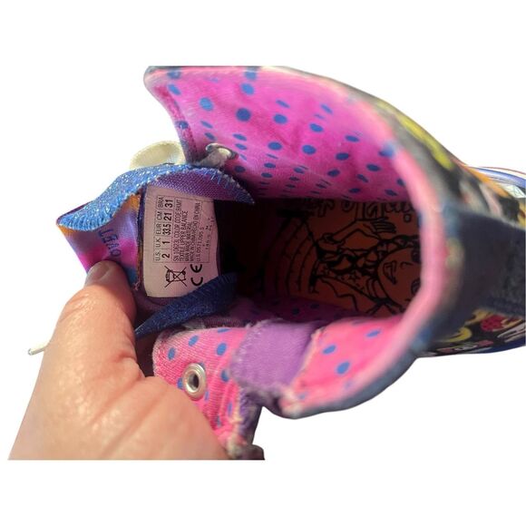 Skechers Girls Multicolor Twinkle Toes Light-Up Emoji High Top Sneakers Size 2 - Picture 12 of 15